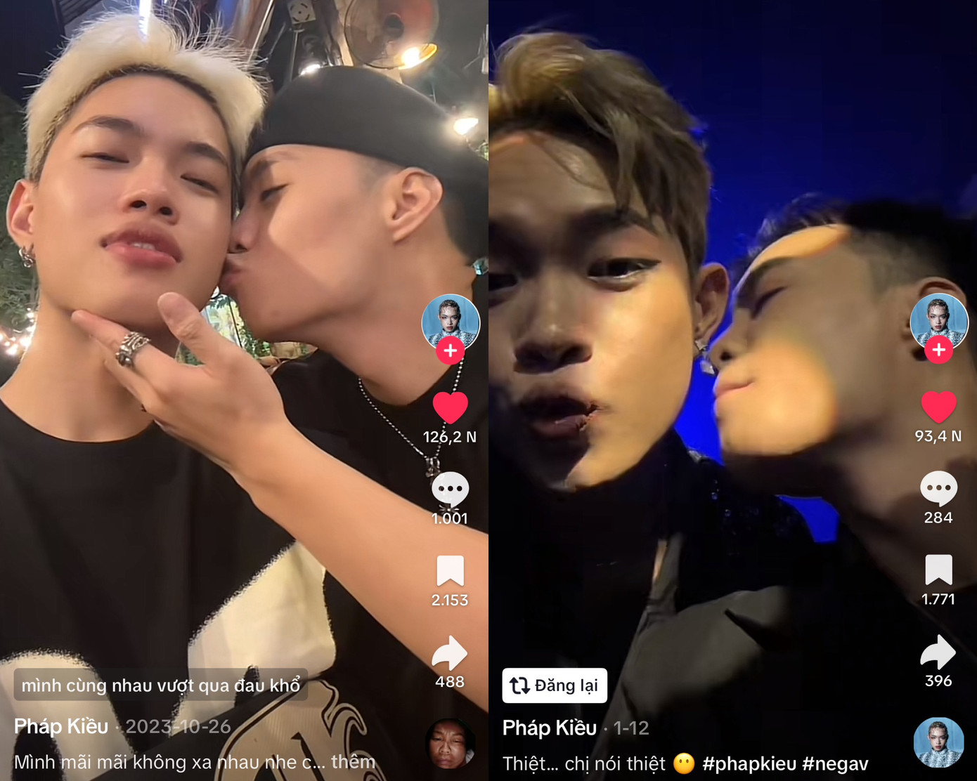 Không ít lần Negav và Pháp Kiều quay clip thả thính nhau, &quot;khẳng định chủ quyền&quot; của nhau.