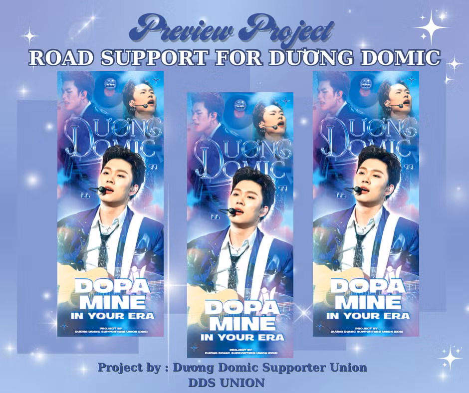 Dự án tiếp sức của FC Dương Domic. Ảnh: BLUE of DOMIC