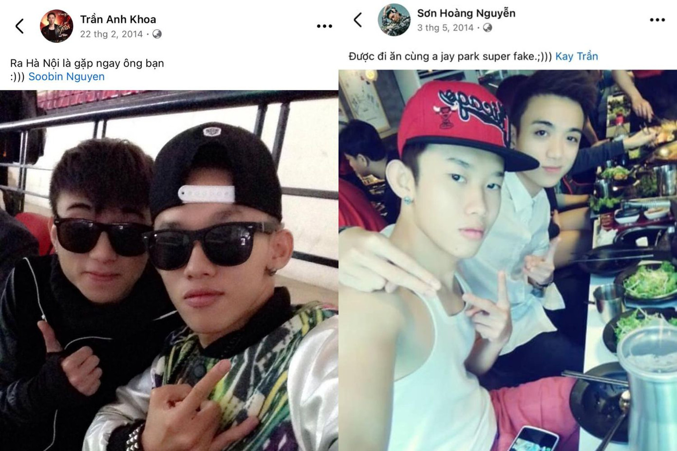 Kay Trần và SOOBIN khi ở độ tuổi đôi mươi, SOOBIN từng trêu Kay Trần là "Jay Park hàng pha-ke". Kay Trần và SOOBIN khi ở độ tuổi đôi mươi, SOOBIN từng trêu Kay Trần là "Jay Park hàng pha-ke".