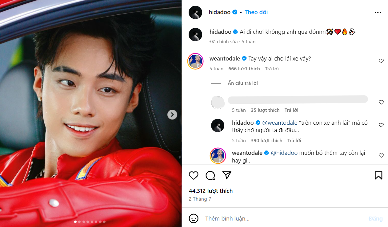 WEAN &quot;được lòng&quot; các anh em vì cách sống tình cảm, luôn quan tâm đến mọi người.