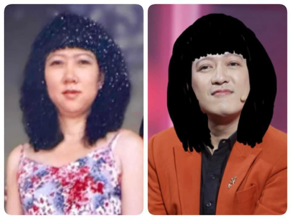 Trấn Thành bất ngờ khi thấy Trường Giang "cosplay" như bản sao của mẹ.