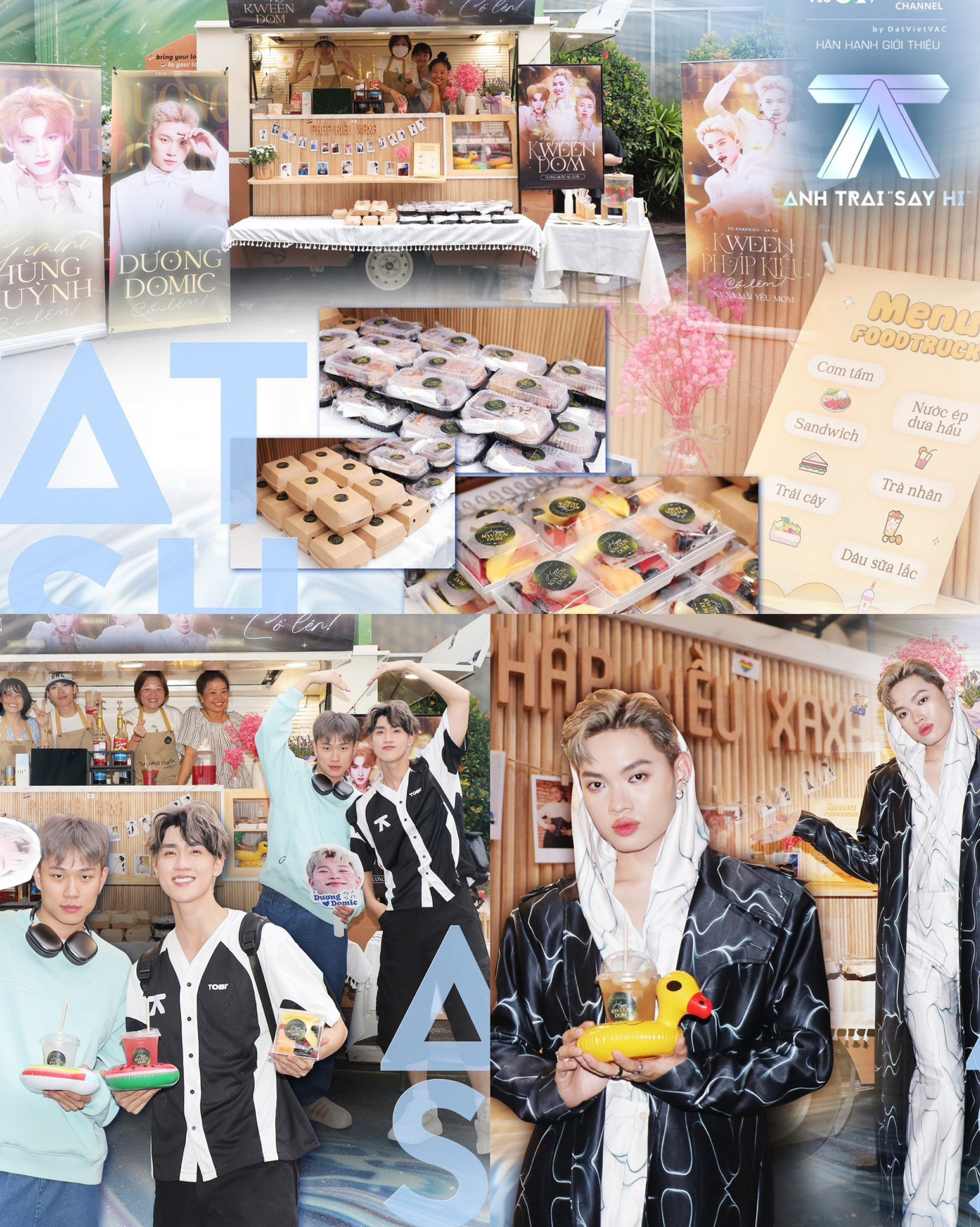 Bộ 3 fanclub của Dương Domic - Pháp Kiều - Gemini Hùng Huỳnh liên minh "chiêu đãi" ê-kíp và các "anh trai" một bữa ăn với menu như ở nhà hàng.