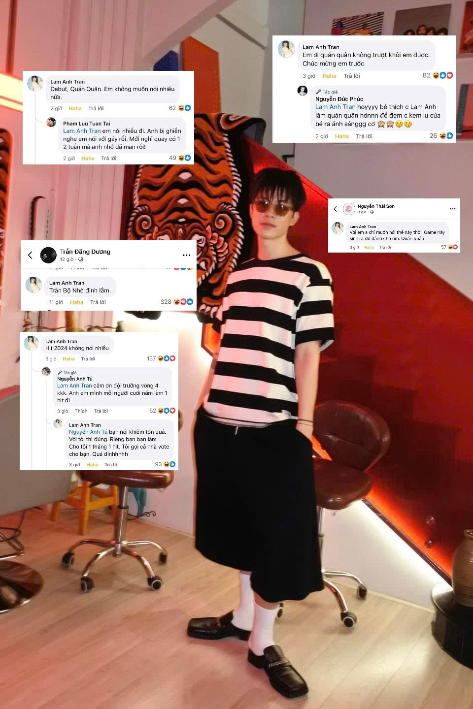 Về phần Anh Tú Atus, anh thường xuyên sử dụng tài khoản ảo để tương tác với đồng nghiệp. Về phần Anh Tú Atus, anh thường xuyên sử dụng tài khoản ảo để tương tác với đồng nghiệp.