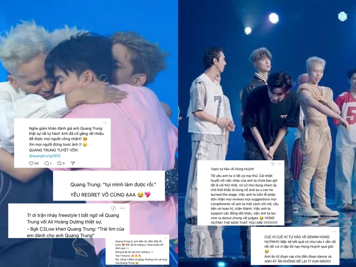 Khán giả công nhận sự nỗ lực và bùng nổ của Quang Trung, song vẫn nhiều người cho rằng Hùng Huỳnh xứng đáng chiến thắng hơn. Khán giả công nhận sự nỗ lực và bùng nổ của Quang Trung, song vẫn nhiều người cho rằng Hùng Huỳnh xứng đáng chiến thắng hơn.