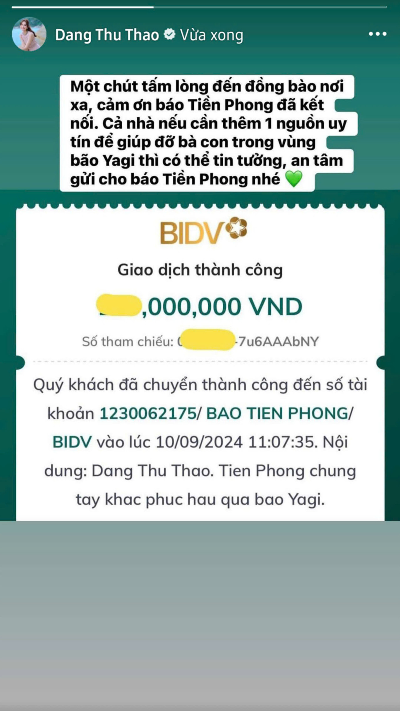 Hoa hậu Đặng Thu Thảo cùng chung tay hỗ trợ người dân miền Bắc vượt qua khó khăn. Hoa hậu Đặng Thu Thảo cùng chung tay hỗ trợ người dân miền Bắc vượt qua khó khăn.