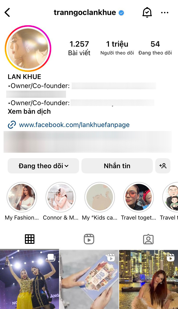 Hậu Chung kết Miss Universe Vietnam 2023, Lan Khuê đã gỡ bỏ chức danh CEO trong profile cá nhân, đồng thời hủy theo dõi fanpage cuộc thi. Hậu Chung kết Miss Universe Vietnam 2023, Lan Khuê đã gỡ bỏ chức danh CEO trong profile cá nhân, đồng thời hủy theo dõi fanpage cuộc thi.