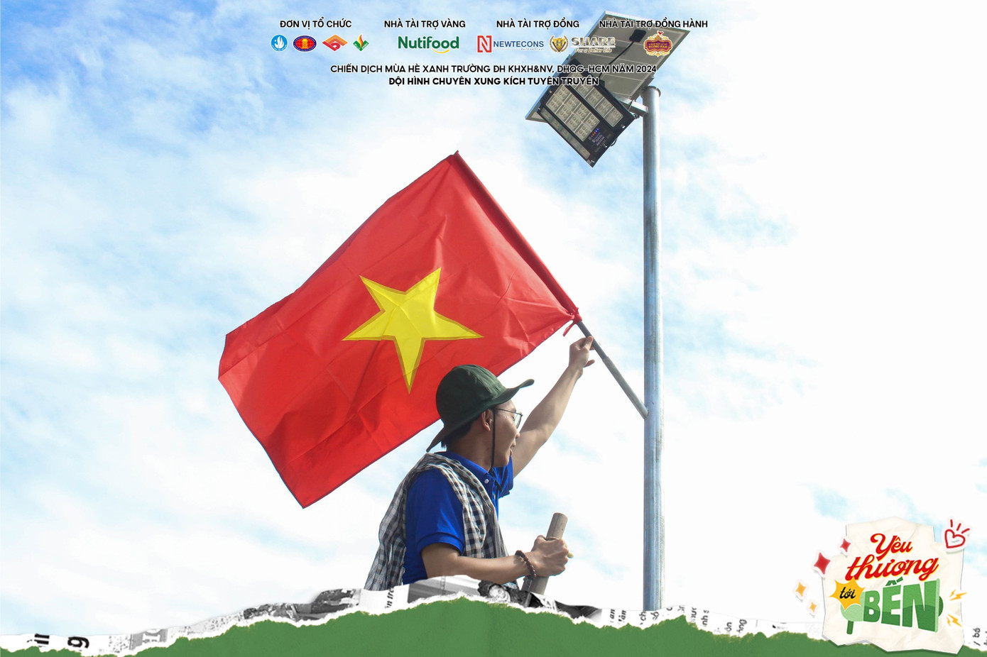 Công trình Đường cờ Tổ Quốc. Ảnh: Đội hình chuyên Xung kích Tuyên truyền Công trình Đường cờ Tổ Quốc. Ảnh: Đội hình chuyên Xung kích Tuyên truyền