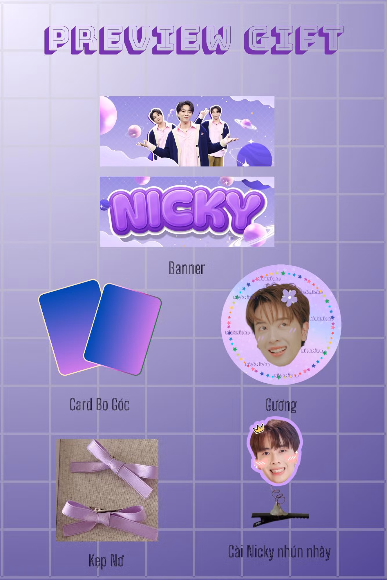 Quà FC Nicky chuẩn bị tặng fan. Ảnh: FC NICKY