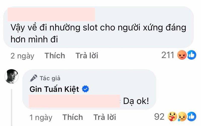Chỉ vì được ở lại chương trình, Gin nhận về vô số gạch đá từ anti-fan. Chỉ vì được ở lại chương trình, Gin nhận về vô số gạch đá từ anti-fan.