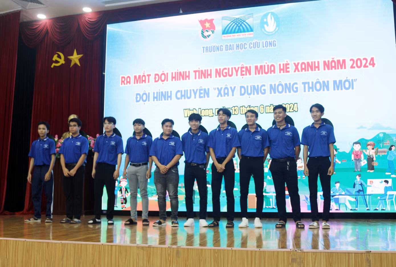 Đại học Cửu Long là một trong những đơn vị phát động mạnh mẽ phong trào Chiến dịch tình nguyện hè. Ảnh: Trường Đại học Cửu Long