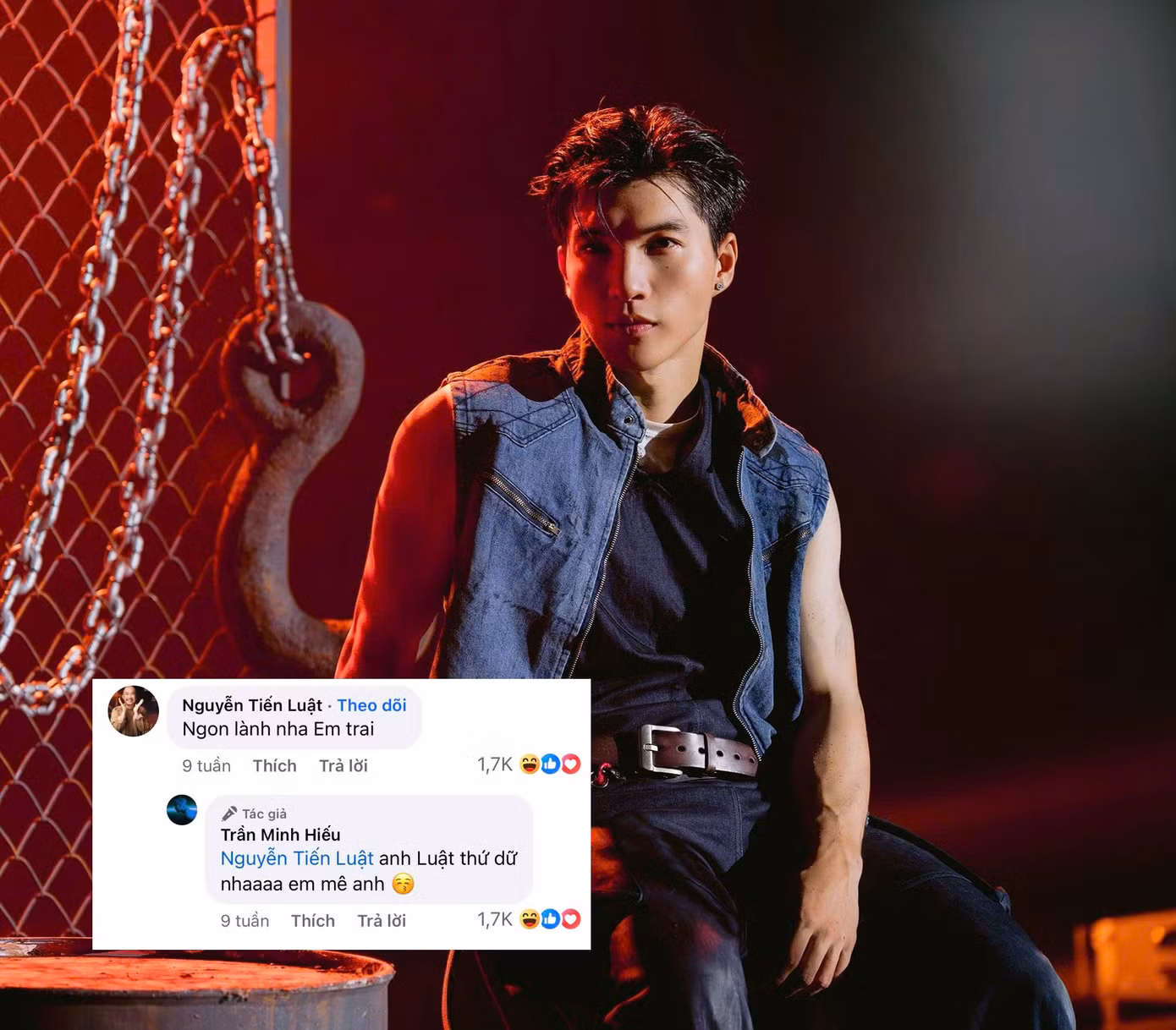 Trước đó, "anh tài" Tiến Luật cũng dành nhiều lời khen cho "anh trai" HIEUTHUHAI khi nghe kể về quá trình viết bài Love Sand.