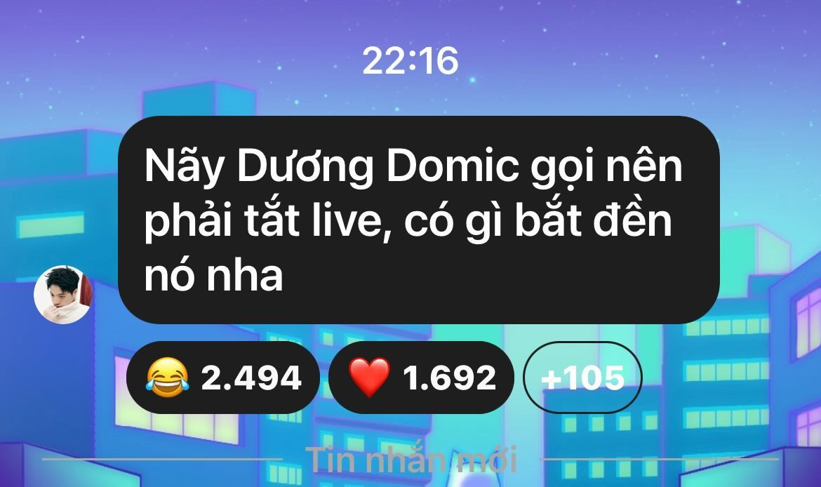 Khả năng cao Dương Domic liên hệ với nhà sản xuất âm nhạc của HIEUTHUHAI để làm một dự án chung nào đó giữa cả hai.
