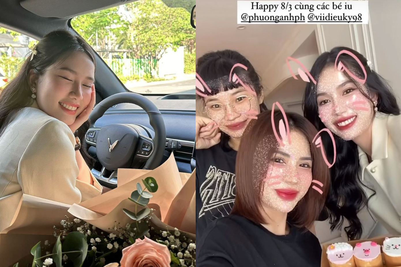 Á hậu Phương Anh vui chơi ngày lễ cùng hội chị em. Á hậu Phương Anh vui chơi ngày lễ cùng hội chị em.