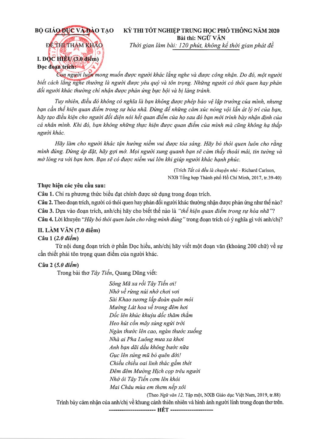 Đề minh họa đợt 1 (trái) và đề minh họa đợt 2 (phải). Đề minh họa đợt 1 (trái) và đề minh họa đợt 2 (phải).