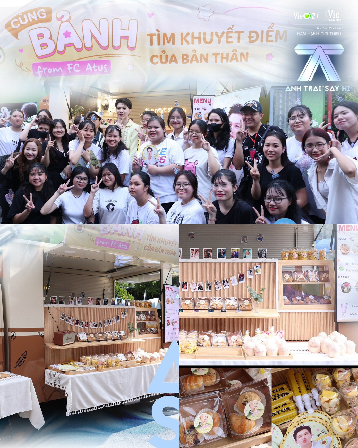 FC Anh Tú Atus ghi điểm với food truck "độc lạ" từ bánh ngọt và nước dừa, kèm lời nhắn không thể "flex" hơn: "Cùng Bảnh tìm khuyết điểm của bản thân".