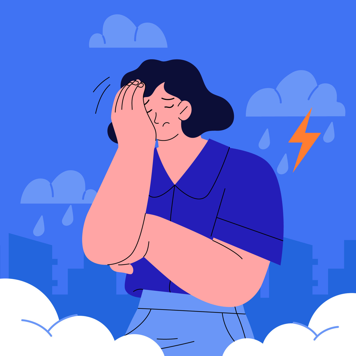 Gen Z ngày nay thường bị mặc định là thế hệ lo âu và dễ thất bại - Ảnh: Freepik.