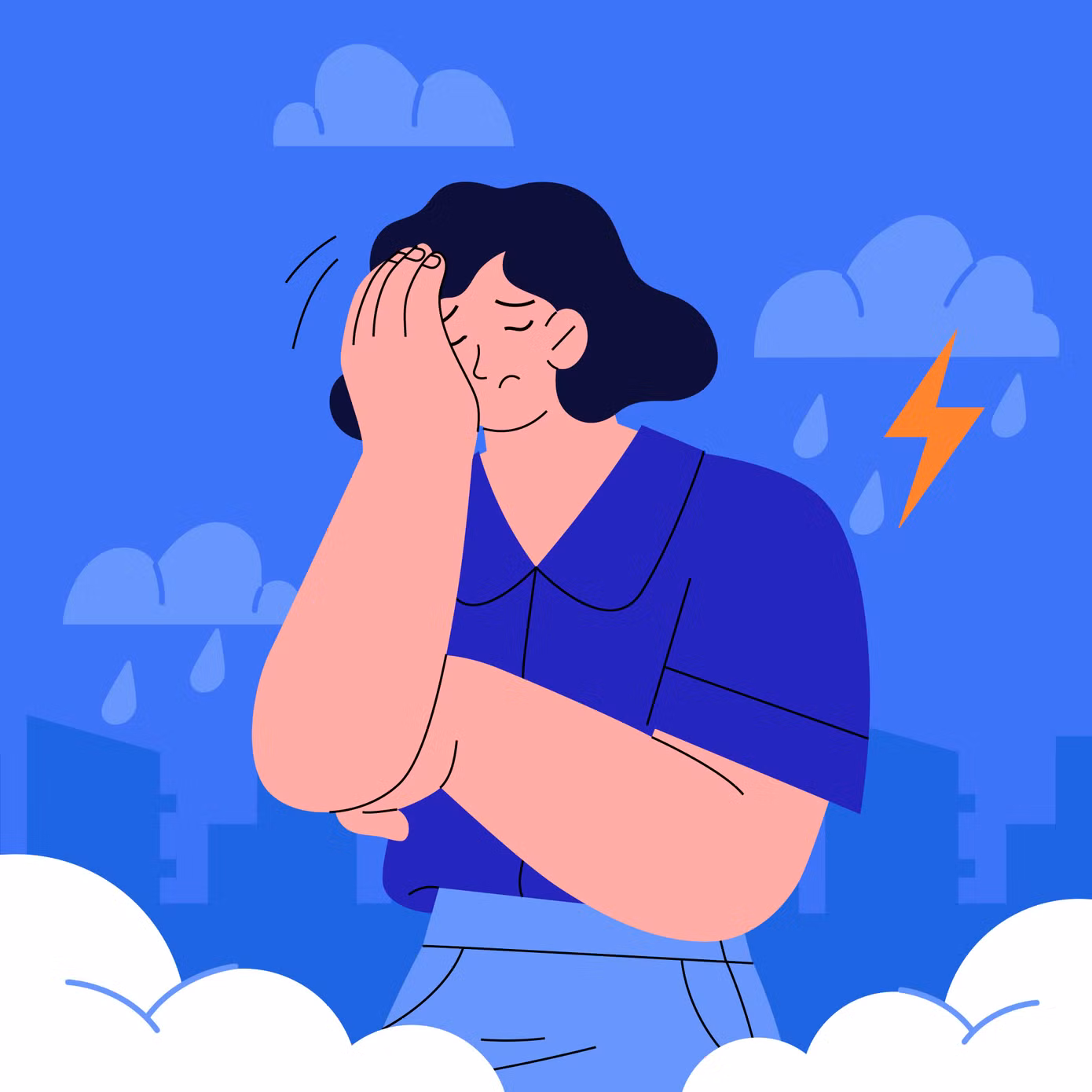 Gen Z ngày nay thường bị mặc định là thế hệ lo âu và dễ thất bại - Ảnh: Freepik.