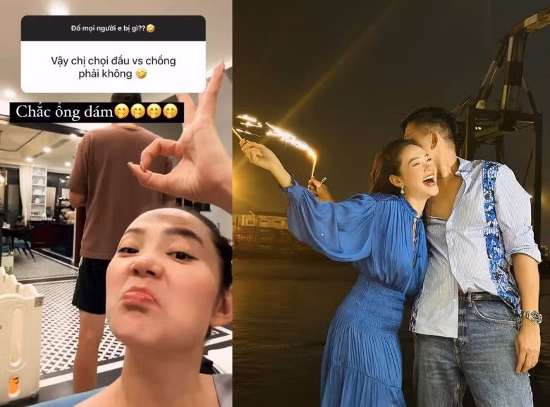 Minh Hằng thường xuyên chia sẻ về cuộc sống hạnh phúc hậu kết hôn.