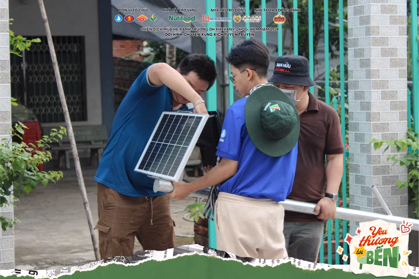 Công trình Thắp sáng đường quê. Ảnh: Đội hình chuyên Xung kích Tuyên truyền