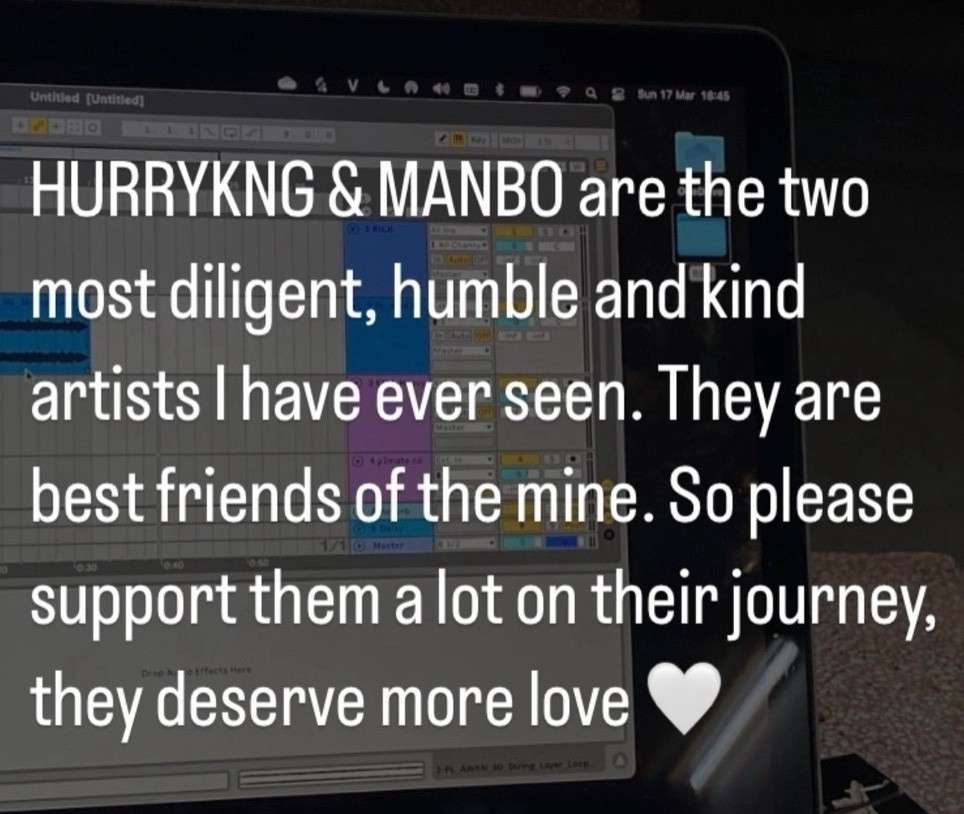 REX bày tỏ sự mến mộ đến HURRYKNG và MANBO, hi vọng người hâm mộ sẽ ủng hộ hai thành viên này trên chặng đường sắp tới. REX bày tỏ sự mến mộ đến HURRYKNG và MANBO, hi vọng người hâm mộ sẽ ủng hộ hai thành viên này trên chặng đường sắp tới.