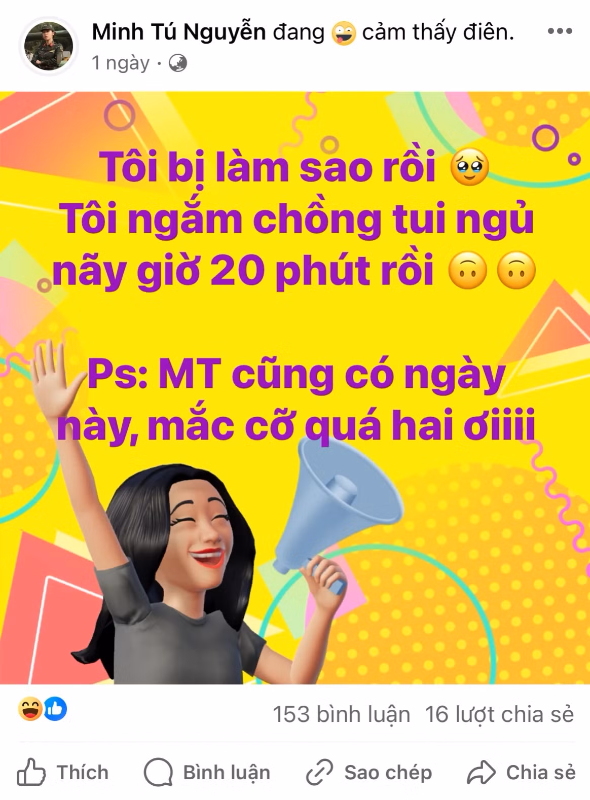 Lời “thú tội ngọt ngào” của cô khiến dân tình cười xỉu vì quá đáng yêu.