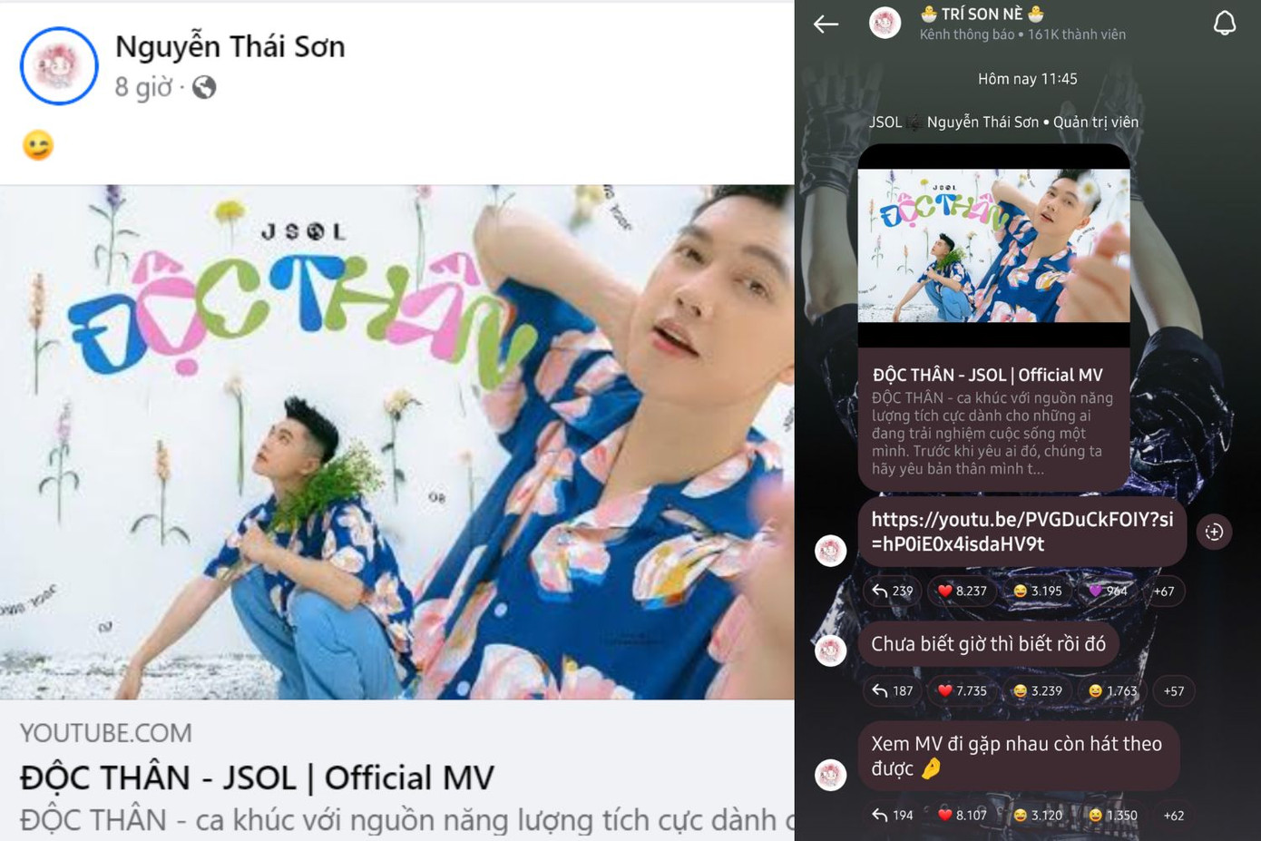 Trưa 6/9, JSOL đã có động thái ngầm phủ nhận tin đồn hẹn hò cùng Trang Pháp.