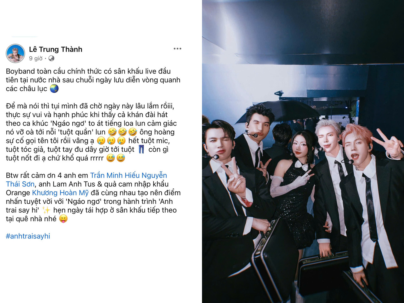 Dù là sự cố ngoài ý muốn nhưng fan của ERIK không bỏ lỡ cơ hội “dí” idol. Dù là sự cố ngoài ý muốn nhưng fan của ERIK không bỏ lỡ cơ hội “dí” idol.