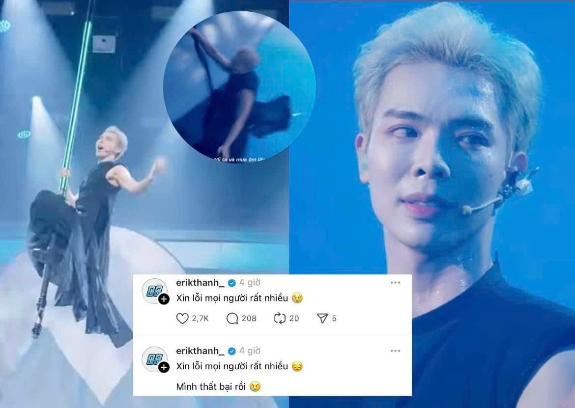 ERIK khiến fan xót xa khi nhận mọi lỗi lầm về mình.