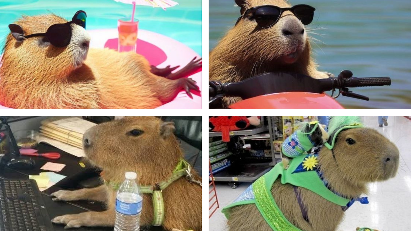 Những hình ảnh siêu đáng yêu khuấy đảo mạng xã hội của Capybara. Ảnh: Pinterest
