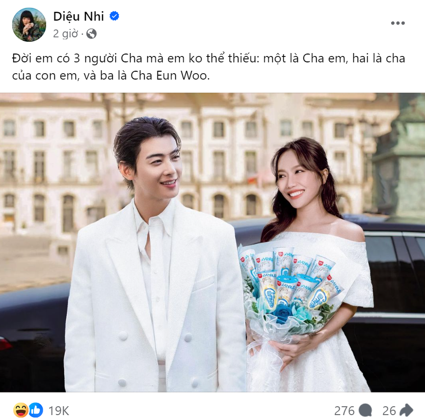 Bài đăng của Diệu Nhi nhận về "bão haha" từ cộng đồng mạng. Bài đăng của Diệu Nhi nhận về "bão haha" từ cộng đồng mạng.