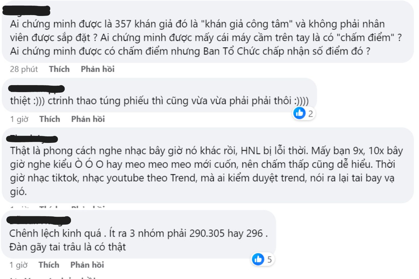 Netizen cho rằng kết quả từ khán giả tại trường quay không "công tâm".