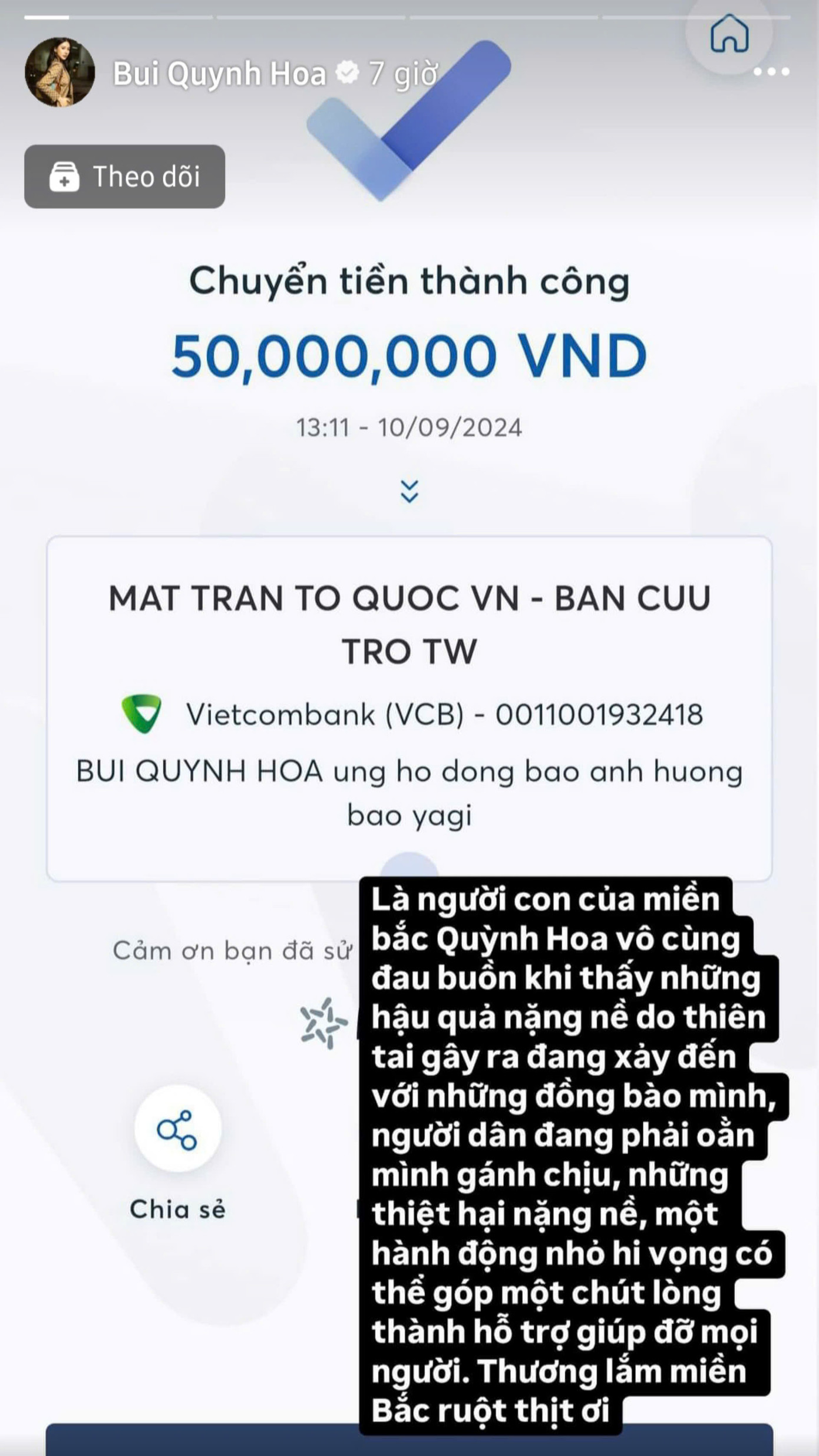 Hoa hậu Bùi Quỳnh Hoa hướng về quê nhà. Hoa hậu Bùi Quỳnh Hoa hướng về quê nhà.