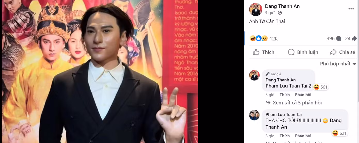 Issac "kêu trời" vì bức tượng sáp "dìm" nhan sắc lại được Negav đăng lại. Văn Mai Hương, Bảo Anh, Thúy Ngân cùng các anh trai Ali Hoàng Dương, Quang Trung đồng loạt thả haha.