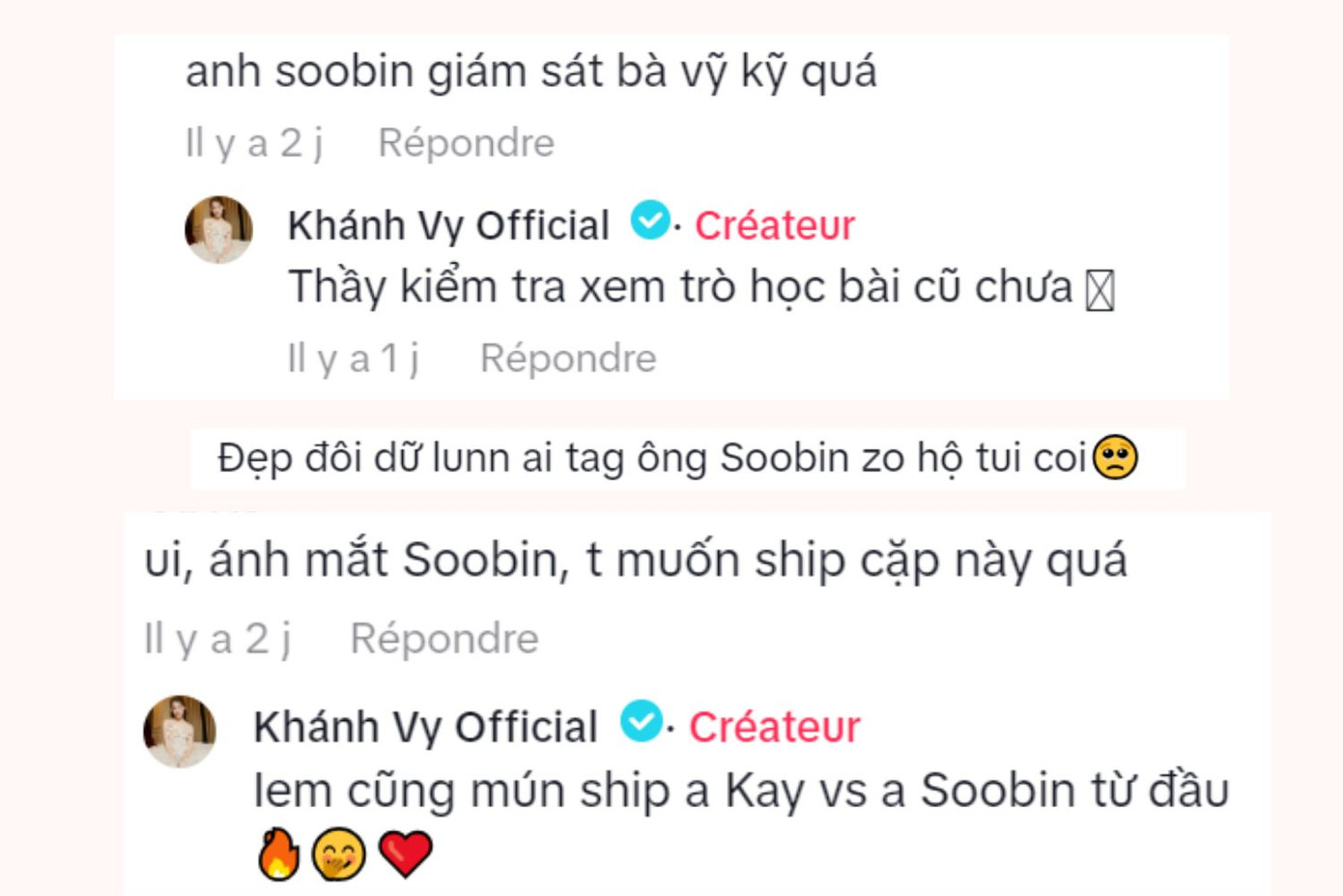 Khánh Vy ứng xử tinh tế khi được ghép đôi cùng SOOBIN.