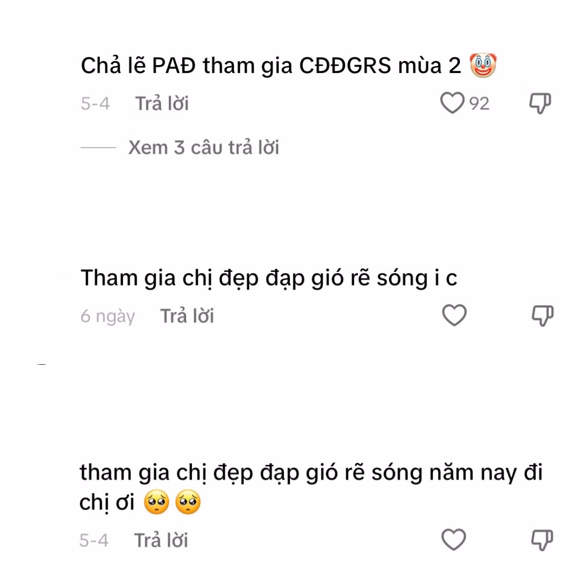 Bên dưới bình luận, fan liên tục gửi "tín hiệu" mong cô xuất hiện ở mùa 2.