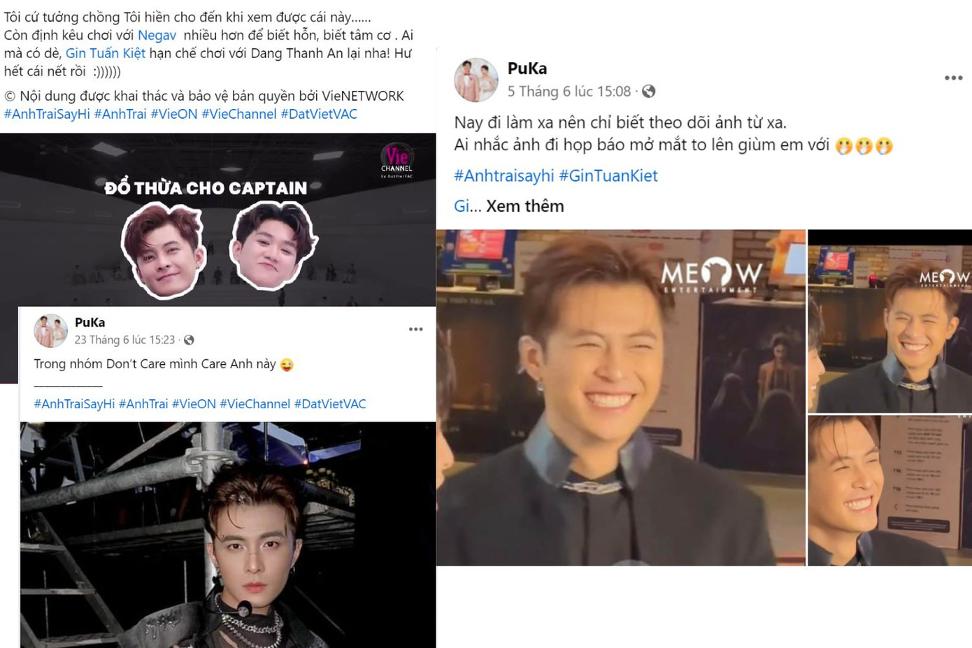 Puka ủng hộ hết mình cho lần tham gia Anh Trai &quot;Say Hi&quot; này của Gin Tuấn Kiệt.