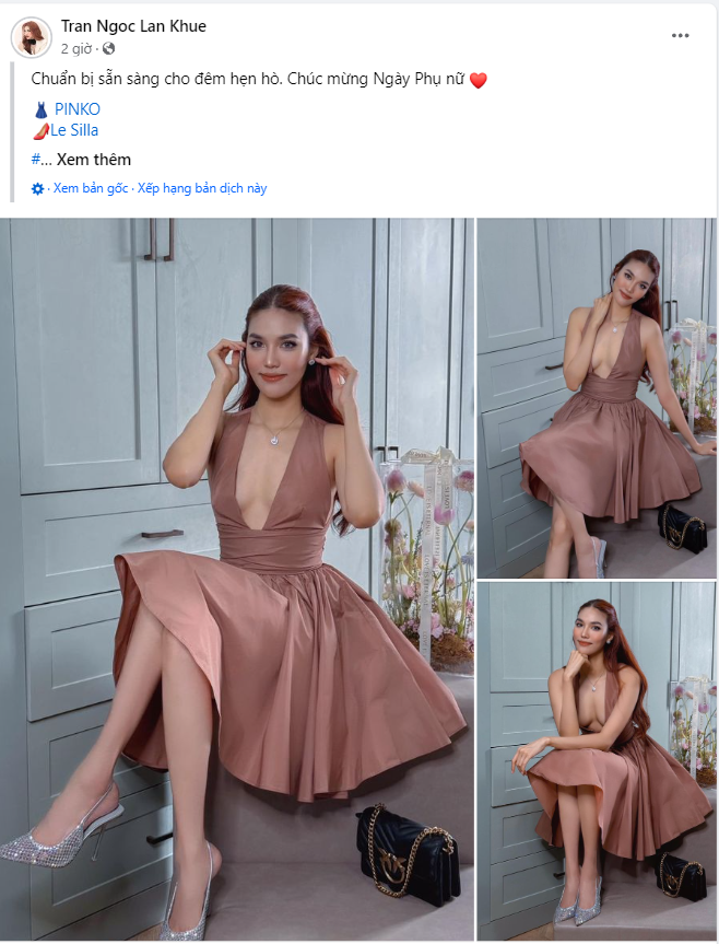 Siêu mẫu Lan Khuê xúng xính váy áo chuẩn bị đi ăn tối cùng chồng. Siêu mẫu Lan Khuê xúng xính váy áo chuẩn bị đi ăn tối cùng chồng.