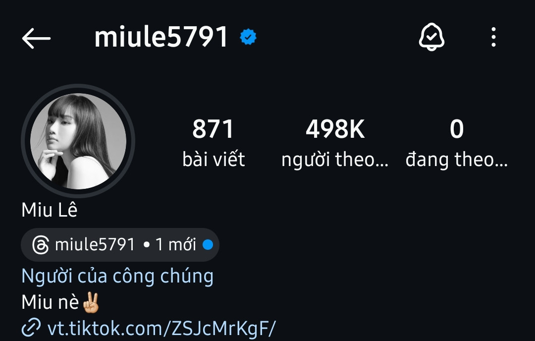 Trên Instagram, Miu Lê đã hủy follow WEAN, đoạn clip trên Story dù chưa qua 24 giờ nhưng cũng đã "bay màu". Trên Instagram, Miu Lê đã hủy follow WEAN, đoạn clip trên Story dù chưa qua 24 giờ nhưng cũng đã "bay màu".