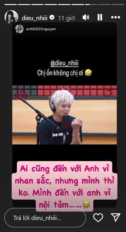 Diệu Nhi khẳng định dàn "hậu cung" chỉ đến với Anh Tú Atus vì nhan sắc, chỉ có cô khác biệt.