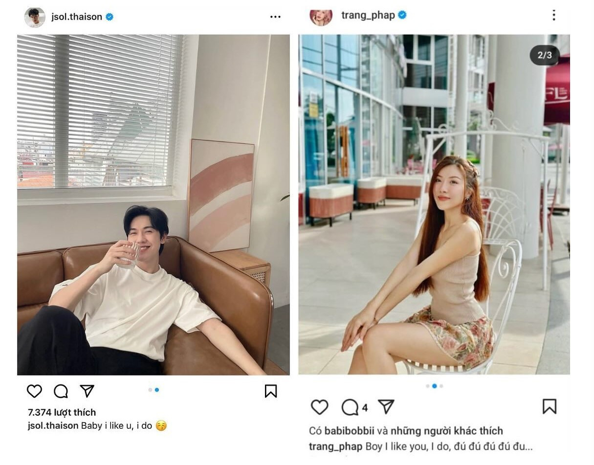 Dòng caption của JSOL và Trang Pháp khiến netizen không khỏi nghi ngờ. Dòng caption của JSOL và Trang Pháp khiến netizen không khỏi nghi ngờ.