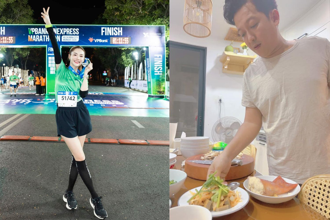 Nhã Phương "cười ra nước mắt" vì chế độ giảm cân "khoa học" của hai vợ chồng.