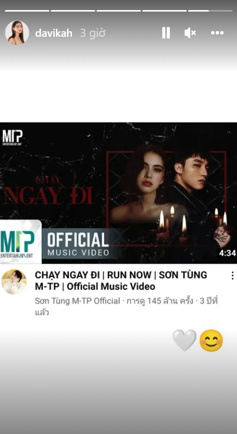 Đầu năm 2022, &quot;nàng thơ&quot; của Sơn Tùng đăng bài kỷ niệm 3 năm MV ra mắt, cán mốc 145 triệu lượt xem.