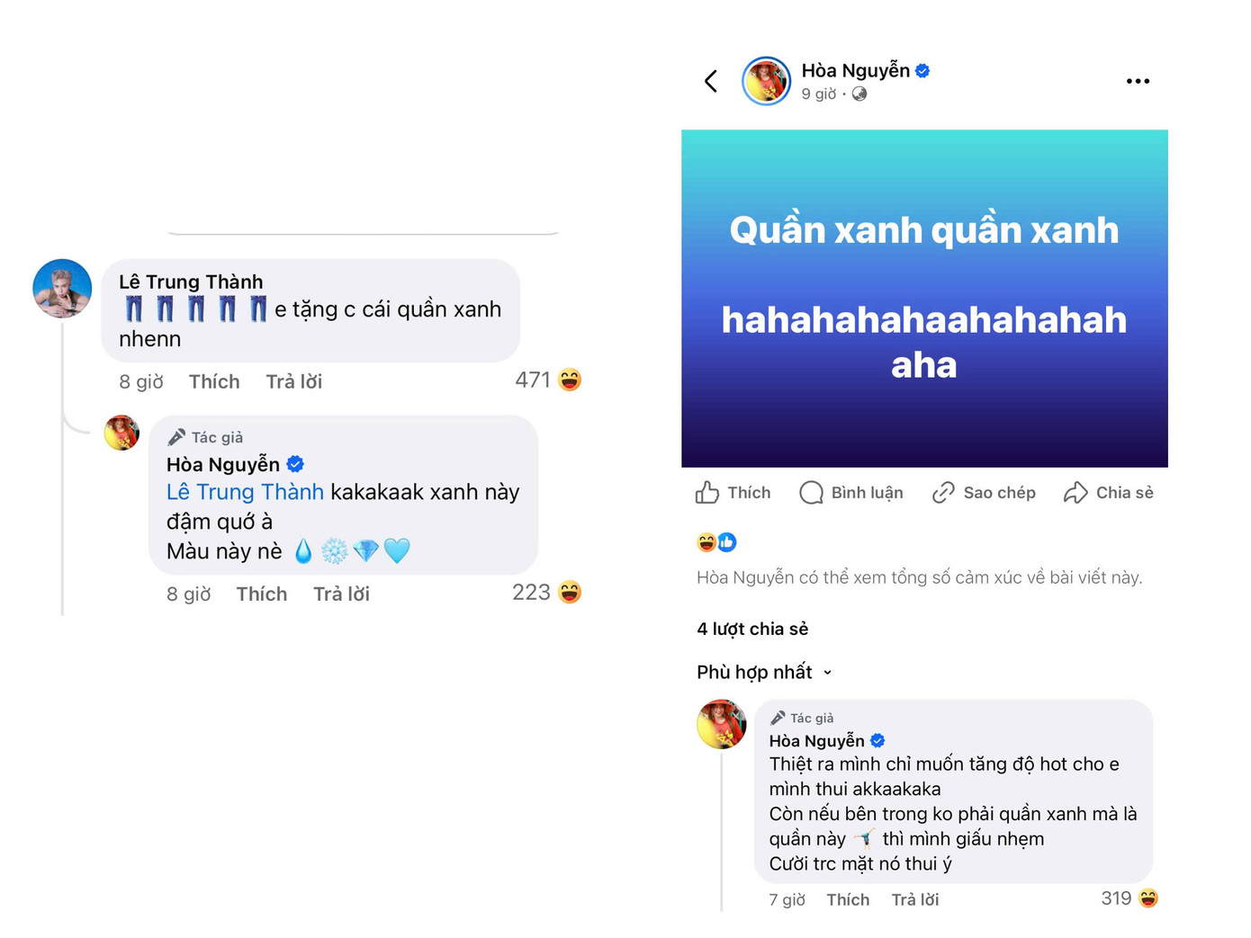 Ngay cả chị cả Hòa Minzy cũng không tha cho ERIK mà quyết tâm “dí đến cùng”. Ngay cả chị cả Hòa Minzy cũng không tha cho ERIK mà quyết tâm “dí đến cùng”.