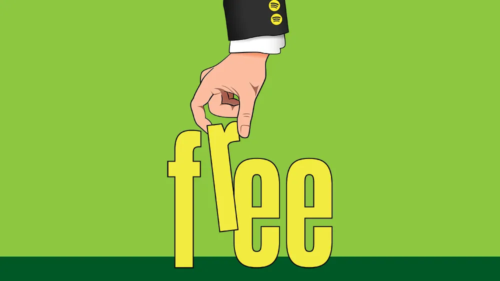 Với bản miễn phí, người dùng chỉ có thể sử dụng chức năng trộn bài (shuffle) khi nghe nhạc trên Spotify, không thể nghe trọn vẹn cả album từ đầu đến cuối. Ảnh: Variety Với bản miễn phí, người dùng chỉ có thể sử dụng chức năng trộn bài (shuffle) khi nghe nhạc trên Spotify, không thể nghe trọn vẹn cả album từ đầu đến cuối. Ảnh: Variety