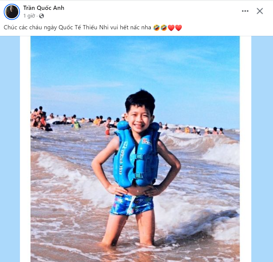 Diễn viên Trần Quốc Anh khiến netizen trầm trồ với vẻ ngoài &quot;soái ca&quot; từ khi còn là một cậu bé.