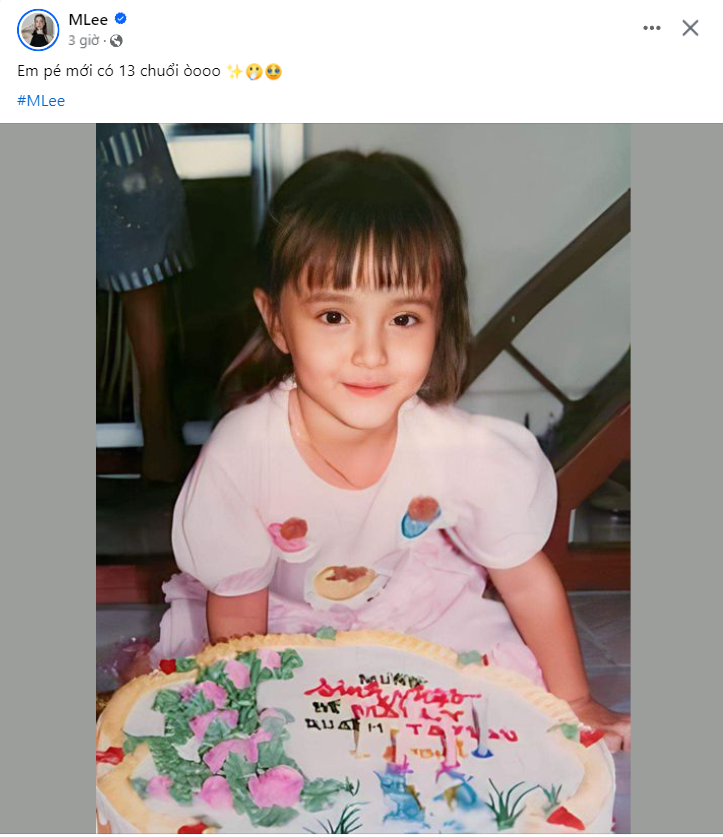 &quot;Chị đẹp&quot; MLee gây chú ý bởi vẻ ngoài xinh xắn, dễ thương.