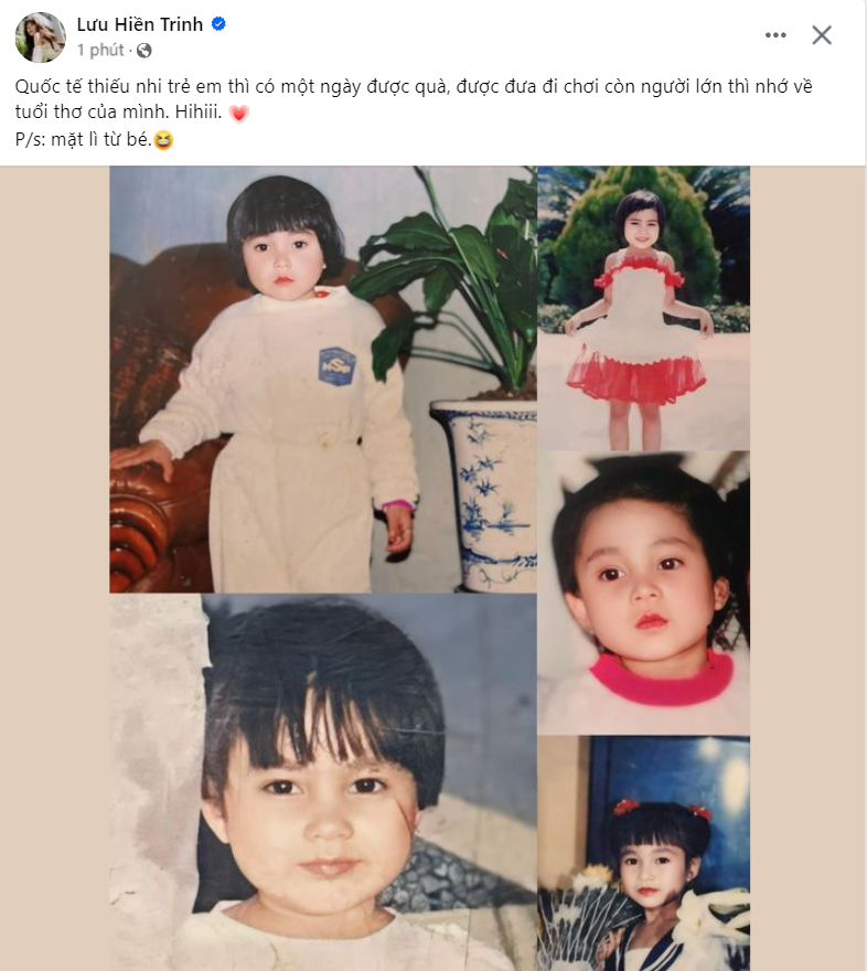 Ca sĩ Lưu Hiền Trinh nhớ về những ngày thơ ấu.