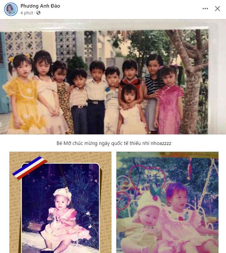 Phương Anh Đào bụ bẫm, xinh đẹp từ bé.