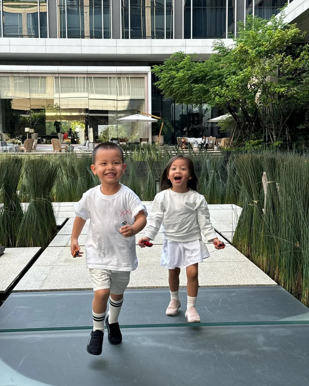 Cặp song sinh Lisa - Leon nhà Hồ Ngọc Hà - Kim Lý.