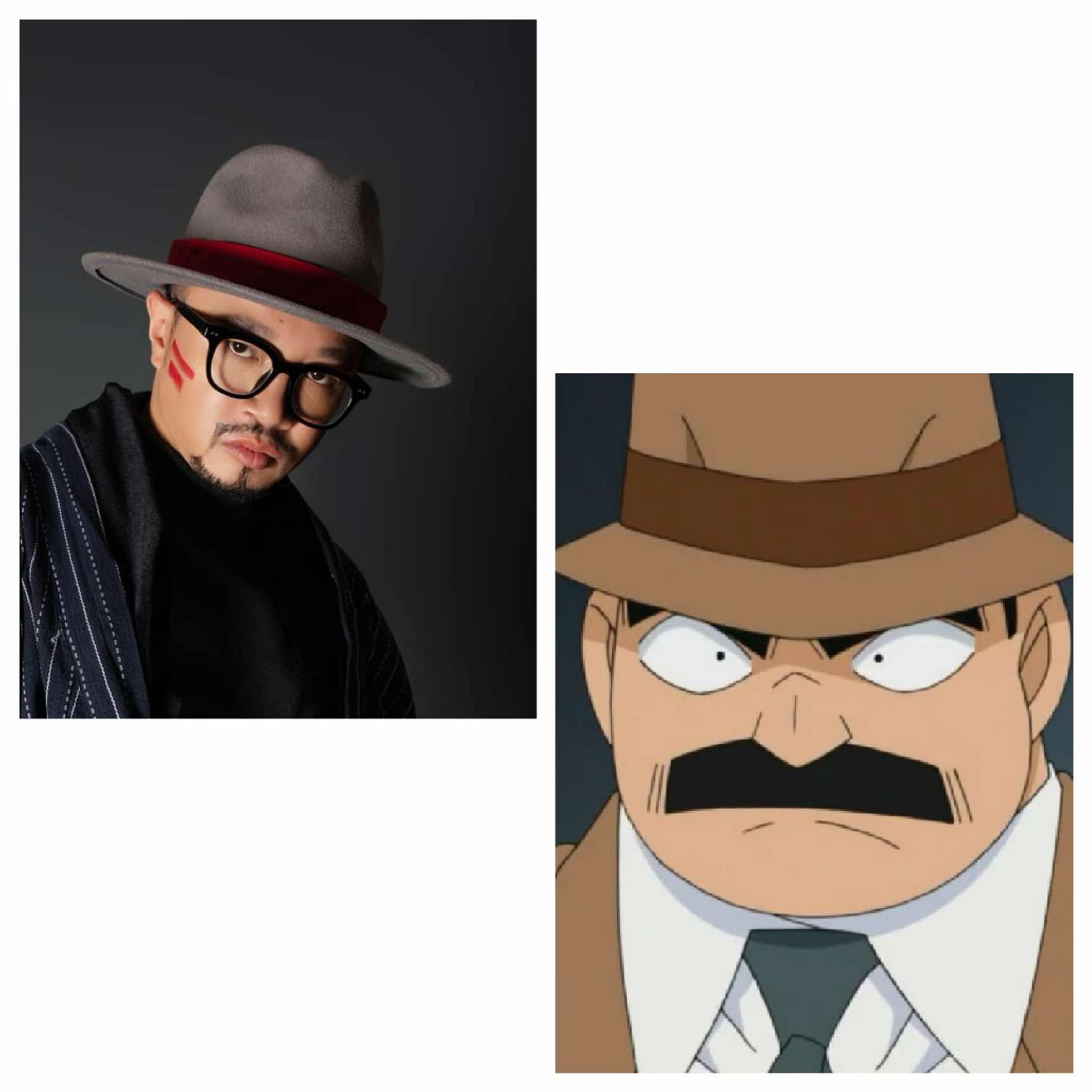 Với ánh mắt sắc bén, bộ râu cực ngầu và chiếc mũ vành to, "anh tài" Hà Lê được Neko Lê lựa chọn đóng vai thanh tra Megure. Với ánh mắt sắc bén, bộ râu cực ngầu và chiếc mũ vành to, "anh tài" Hà Lê được Neko Lê lựa chọn đóng vai thanh tra Megure.